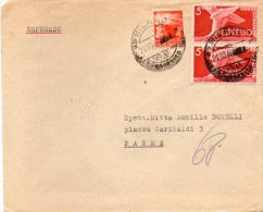 1946  LETTERA ESPRESSO CON ANNULLO MILANO - Express-post/pneumatisch