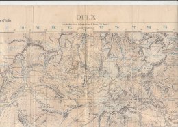 B1199 - MAP - CARTINA/CARTA D'ITALIA ISTITUTO GEOGRAFICO MILITARE Ed. 1934 - F.:54 - OULX - Topographische Karten