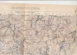 B1200 - MAP - CARTINA/CARTA D'ITALIA ISTITUTO GEOGRAFICO MILITARE Ed. 1934 - F.:54 - BARDONECCHIA - Topographische Karten