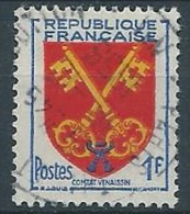 1955 FRANCIA USATO STEMMI DI PROVINCE FRANCESI 1 F  - EDF213 - 1941-66 Coat Of Arms And Heraldry