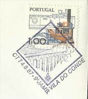 Portugal Cachet Commémoratif Scouts Vila Do Conde Aqueduc 1987 Event Pmk Scouting Vila Do Conde Aqueduct - Storia Postale