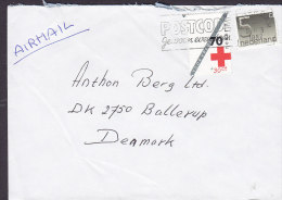 Netherlands Airmail ROTTERDAM Slogan 1987 Cover Brief To Denmark Red Cross Rotes Kreuz Croix Rouge Cruz Roja - Briefe U. Dokumente