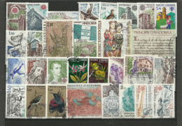 ANDORRA- CORREO FRANCES LOTE DE SELLOS USADOS O CON MATASELLOS OFERTA ESPECIAL 50 ANIVERSARIO  (K-3-C.08.14) - Used Stamps