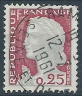 1960 FRANCIA USATO MARIANNA DI DECARIS - EDF231 - 1960 Marianne (Decaris)