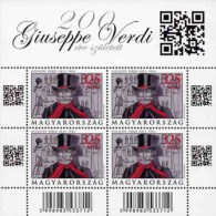 HUNGARY 2013 CULTURE Famous People Musicians GIUSEPPE VERDI - Fine S/S MNH - Unused Stamps