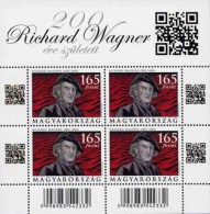 HUNGARY 2013 CULTURE Famous People Musicians RICHARD WAGNER - Fine S/S MNH - Nuovi
