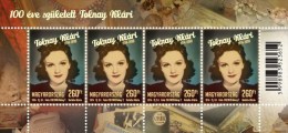 HUNGARY 2014 CULTURE Famous People Actresses KLARI TOLNAY - Fine S/S MNH - Ungebraucht