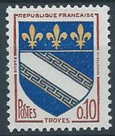 1962-65 FRANCIA STEMMI DI CITTA 10 CENT MNH ** - EDF236 - 1941-66 Coat Of Arms And Heraldry