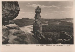 AK Walter Hahn 8163 Elbsandsteingebirge Barbarine Am Pfaffenstein Fels Kletterer Sächsische Schweiz Bei Königstein Pirna - Gohrisch