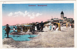 Zandvoort - Strandgezicht (1920) - Badhokjes, Ruiters Ter  Paard, Badmode -  Noord-Holland / Nederland - Zandvoort