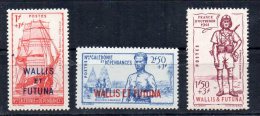 Wallis Et Futuna N°87 à 89 Neufs Charniere - Nuovi