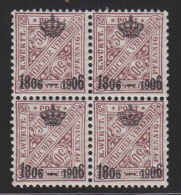 Württemberg MiNr. 225 ** Viererblock - Postfris