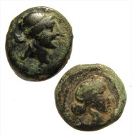 [H] +++ Lot Of 2 Nice Greek Bronze Coins -- BARGAIN !! +++ - Lotes
