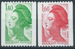 1982 FRANCIA LIBERTA DA ROTOLI 2 VALORI MNH ** - EDF249 - 1982-1990 Liberté (Gandon)