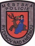 Écusson Tissu-Patch, City Police De Rychnov Nad Knežnou - Czech Rep. - Polizia