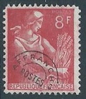 1954-59 FRANCIA PREANNULLATO 8 F SENZA GOMMA - EDF254 - 1953-1960