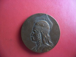 MEDAILLE De Tir  Signée H. DUBOIS (1859 -1943) En Bronze Certifié Sur La Tranche - Revers Gaulois Vercingétorix - Professionnels / De Société