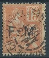 1901-04 FRANCIA USATO FRANCOBOLLI FRANCHIGIA 15 CENT - EDF256 - Militaire Zegels