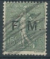 1901-04 FRANCIA USATO FRANCOBOLLI FRANCHIGIA 15 CENT - EDF256-3 - Military Postage Stamps