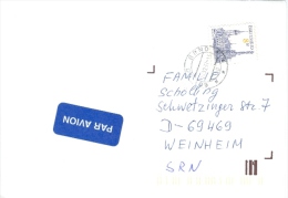 Tschechische Republik Brno TGST 1997 8 Kc. Olomouc Markt Rathaus Denkmal Luftpostbrief - Cartas & Documentos