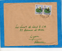 MARCOPHILIE- Lette -Coon Belge--pour Françe -cad-COSTERMANSVILLE- 19522stamps- Flowers - Brieven En Documenten