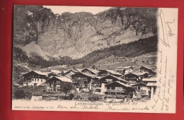 CLO3-12 Vue Générale  Loèche-les-Bains, Leukerbad, Précurseur. Cachet 1901 Pour Neuchâtel - Loèche