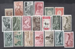 Spanish Colonies - Sport, Fishes, Birds, Buildings 20 Values MNH DC.015 - Guinea Española