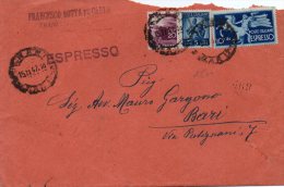 1947 LETTERA  ESPRESSO CON ANNLLO  TRANI - Poste Exprèsse/pneumatique