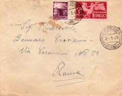 1948  LETTERA  ESPRESSO CON ANNLLO  CASTIGLIONE COSENTINO COSENZA - Express-post/pneumatisch