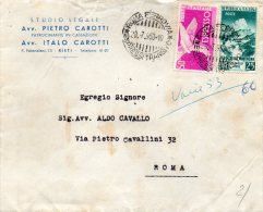 1953  LETTERA  ESPRESSO CON ANNLLO  ROMA - Poste Exprèsse/pneumatique