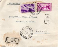 1951  LETTERA ESPRESSO CON ANNLLO  NAPOLI - Express-post/pneumatisch