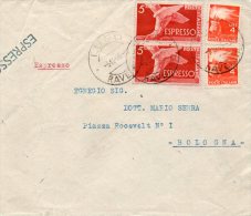 1946  LETTERA ESPRESSO CON ANNLLO LUGO RAVENNA - Poste Exprèsse/pneumatique