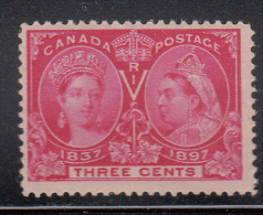 Canada MNH Scott #53 3c Victoria Jubilee - Nuevos