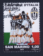 2013 SAN MARINO "JUVENTUS CAMPIONE D´ITALIA 2012/2013" SINGOLO ANNULLO PRIMO GIORNO - Used Stamps