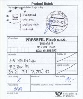 Czech Rep. / Comm. Postmark (2005) Brno: The European Exhibition Of Postage Stamps BRNO 2005 (Postal Receipt) (I6511) - Lettres & Documents