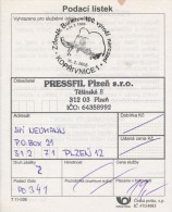 Czech Rep. / Comm. Postmark (2005) Koprivnice 1: Zdenek Burian, 100th Birth Anniversary, Mammoth (Postal Receipt) (I6513 - Fossilien