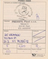 Czech Rep. / Comm. Postmark (2006) Karlovy Vary 1: First Flight Karlovy Vary-Praha 1931-2006 (Postal Receipt) (I6515) - Cartas & Documentos