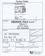 Czech Rep. / Comm. Postmark (2005) Brno 1: The Car Post Office, BRNO 2005 (Postal Receipt) (I6517) - Cartas & Documentos