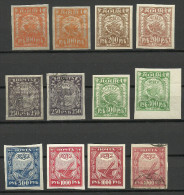 RUSSLAND RUSSIA Russie  1921 Various Michel 156 - 161 Color Tones & Paper Types */o - Ongebruikt