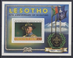 Lesotho - 1982 Scouts Block MNH__(TH-3243) - Lesotho (1966-...)