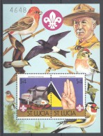 St.Lucia - 1986 Scouts Block (1) MNH__(TH-12192) - St.Lucia (1979-...)