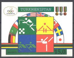 Turkmenistan - 1992 Barcelona Block MNH__(TH-12196) - Turkmenistan