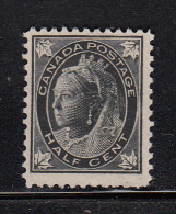 Canada Unused Scott #66 1/2c Victoria Maple Leaf Issue - Ungebraucht