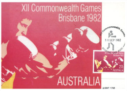 (999) Australia - Maxi-card - Maximum Card - Boxing 1982 Brisbane Commonwealth Games - Pugilato