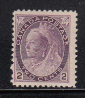 Canada MNH Scott #76 2c Victoria Numeral Issue - Unused Stamps