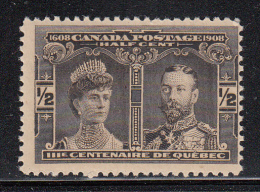 Canada MH Scott #96 1/2c Prince & Princess Of Wales - Quebec Tercentenary - Unused Stamps