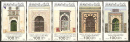 1985 Mi# 1591-1595 ** MNH - Mosque Entrances - Islam