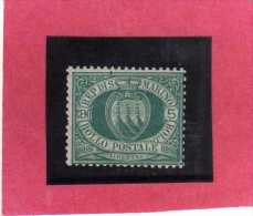 SAN MARINO 1894-99 STEMMA COAT OF ARMS ARMOIRIES CENT. 5 MNH DISCRETA CENTRATURA - Neufs