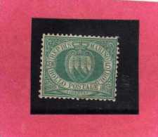 SAN MARINO 1894-99 STEMMA COAT OF ARMS ARMOIRIES  CENT. 5 MNH OTTIMA CENTRATURA - Neufs