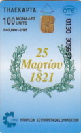 Telefonkarte Griechenland  Chip OTE   Nr.115   1995  2130 Aufl.  540.000 St. Geb. Kartennummer   305697 - Griechenland